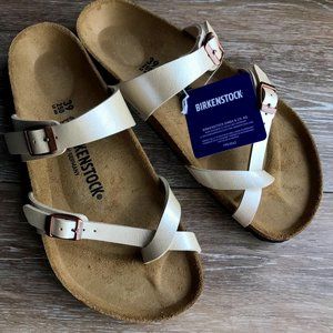 BIRKENSTOCK Mayari Birko-flor toe-loop sandal Women's size 8